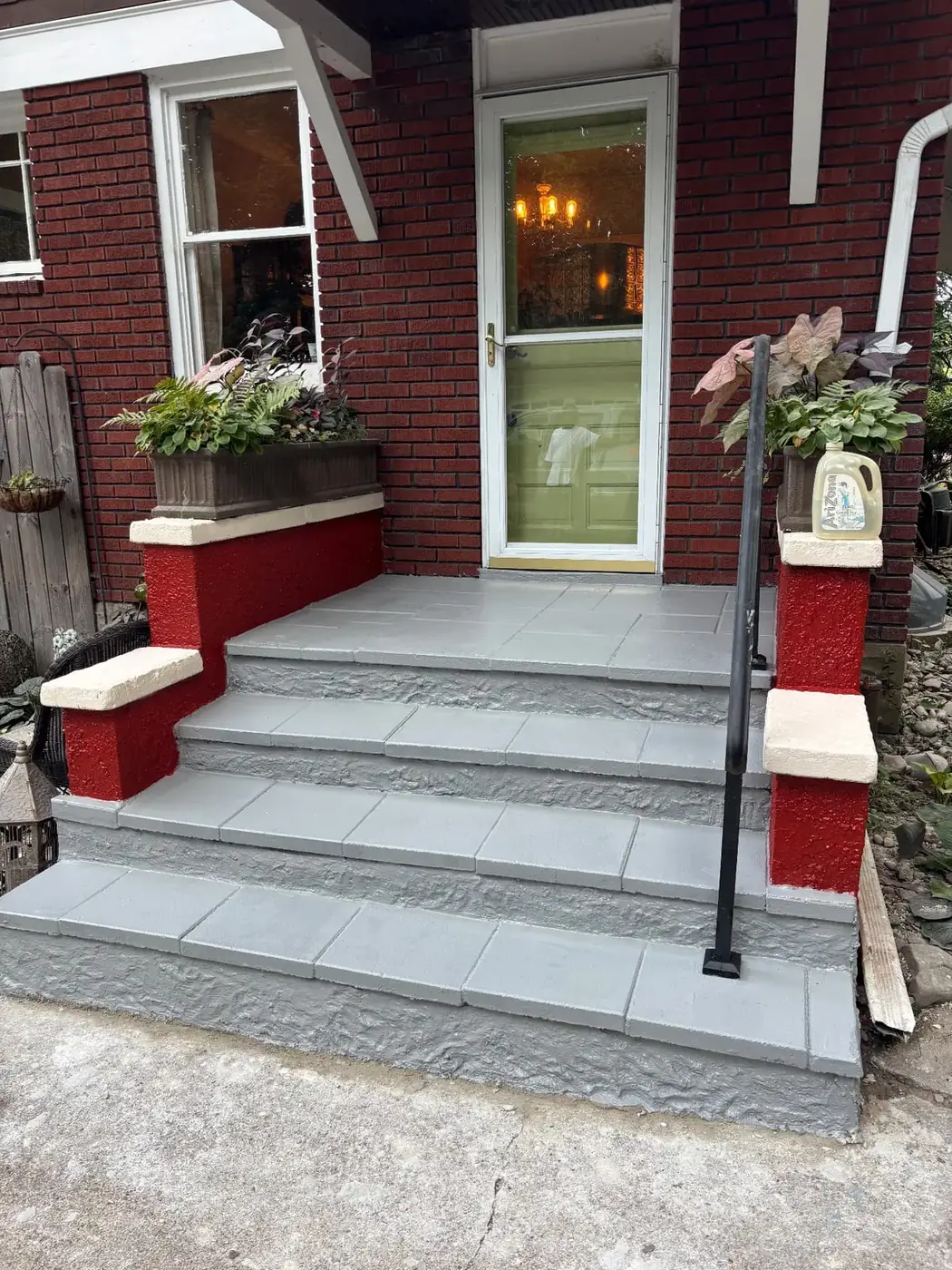 Front steps restoration — after