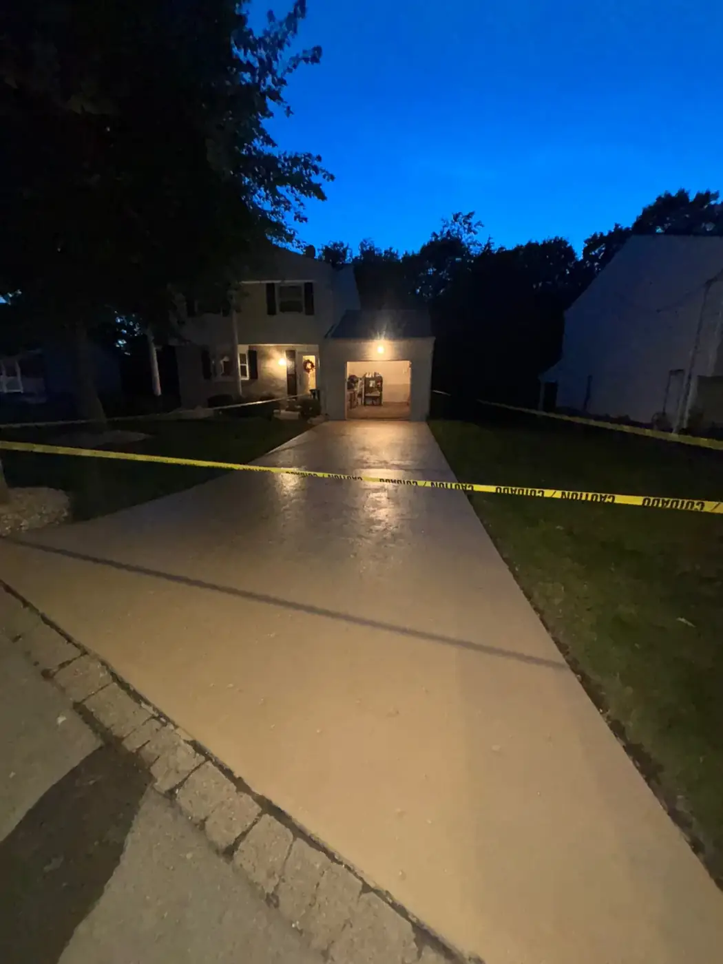 Concrete driveway sealing — after